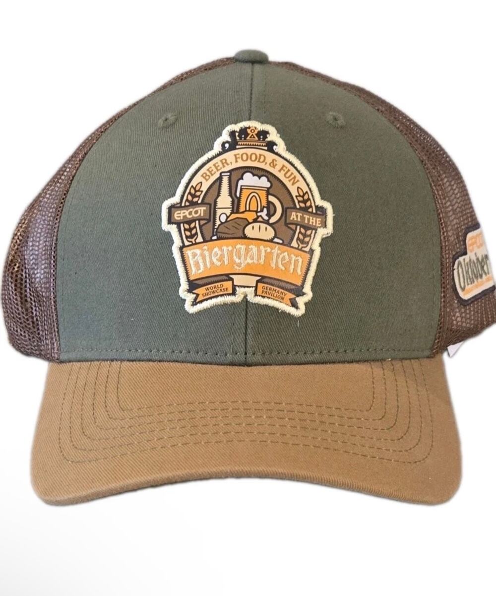 NWT!! 2026 Disney Parks Epcot Germany Oktoberfest Biergarten Trucker Hat Adult